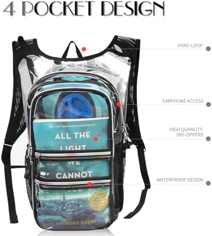 Hydration Pack, Water Backpack with 3L Hydration Bladder Lightweight Insulation, Festival Essential, Rave Hydration Backpack, Hydropack Backpack for Rave, Hiking, Biking, Running, Festival Gear