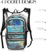 Hydration Pack, Water Backpack with 3L Hydration Bladder Lightweight Insulation, Festival Essential, Rave Hydration Backpack, Hydropack Backpack for Rave, Hiking, Biking, Running, Festival Gear