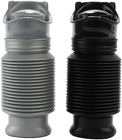 Scalable Emergency Urinal, 2 Pack 750ml Portable Toilet for Car, Portable Mini Outdoor Camping Travel Shrinkable Personal Mobile Toilet Potty Pee Bottle for Kids Adult