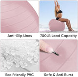 APEXUP Yoga & Pilates Ball - Anti Slip Heavy Duty Gym Ball for Fitness, Balance & Core Workout