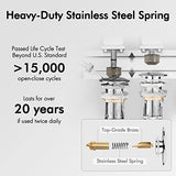 KES Bathroom Sink Drain Without Overflow Vessel Sink Lavatory Vanity Pop Up Drain Stopper Polished Chrome for 1.6"-1.9" Sink Hole, All Metal Rustproof Brass and 304 Stainless Steel, S2008D-CH