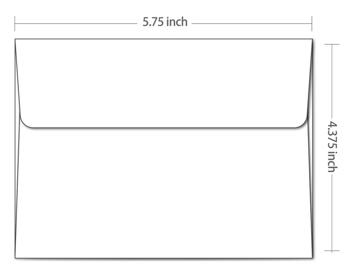 Ohuhu A2 Printable White Envelopes 500 Pack - Bulk A2 4-3/8" x 5-3/4" Self-Seal Envelopes for 4.25x5.5 Cards RSVP Christmas Cards Wedding Invitations Photo Baby Shower