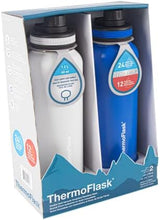 Thermoflask Insulated Water Bottle with Spout Lid, 40oz, 2 Pack (Teal/Graphite)