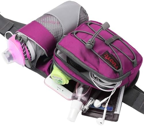 Waist Pack with Water Bottle Holder for Running Walking Hiking Fanny Pack Hydration Belt