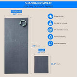 Shandali GoSweat Non-Slip Hot Yoga Towel with Super-Absorbent Soft Suede Microfiber in Many Colors, for Bikram Pilates and Yoga Mats.