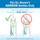 Dr. Brown’s Natural Flow Level 2 & Level 3 Narrow Baby Bottle Silicone Nipples, Medium-Fast Flow, 6m+, 100% Silicone Bottle Nipple, 6 Pack