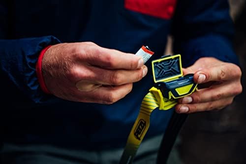 PETZL Tikka Headlamp - Compact 350 Lumen Light with Red Lighting, for Hiking, Climbing, Running, and Camping - Blue