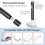 [Professional] Rechargeable Green Line Light Flashlight Long Distance Range for TV/LED/LCD Screens Tactical Flashlights Presentation Office/Outdoors/Astronomic/Construction [001]