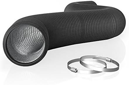 AC Infinity Flexible 4-Inch Aluminum Ducting, Heavy-Duty Four-Layer Protection, 25-Feet Long for Heating Cooling Ventilation and Exhaust