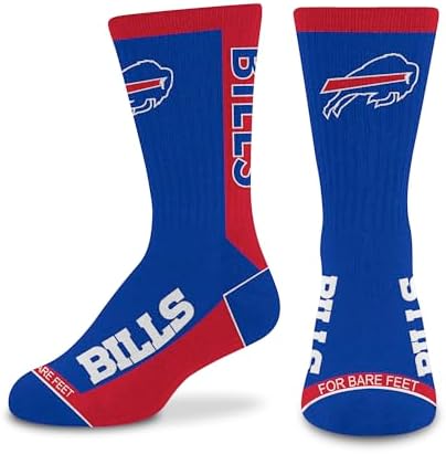 For Bare Feet Unisex Kid's NFL MVP Crew Sock Youth