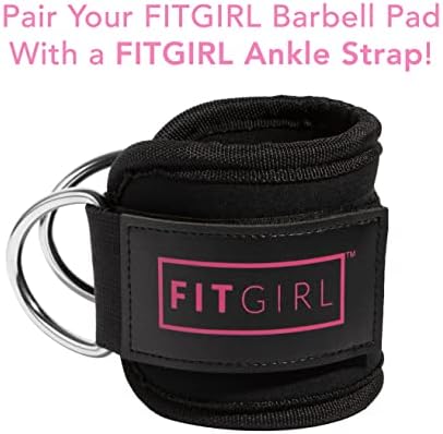 FITGIRL - Squat Pad and Hip Thrust Pad for Leg Day, Barbell Pad Stays in Place Secure, Thick Cushion for Comfortable Squats Lunges Glute Bridges, Olympic Bar and Smith Machine