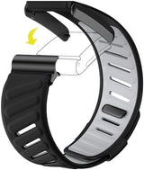 Comfort Durable Silicone Wristband Compatible with WHOOP 4.0 Band, Soft Silicone Sports Loop Strap for Men & Women, with U Shapped Connector