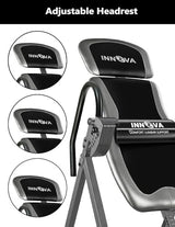 Innova Inversion Table with Adjustable Headrest, Reversible Ankle Holders, and 300 lb Weight Capacity