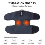 COMFIER Heated Knee Massager with Heating Pad for Knee Pain Relief,Gifts for Men Women Dad Mom,Knee Warmers Wrap, FSA or HSA Eligible,Heated Knee Pad for Men Women Seniors