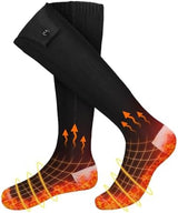 Heated Socks, Electric Heated Socks for Men Women, Rechargeable Battery Heat Up to 8 Hours, Winter Washable Thermal Socks Foot Warmer for Outdoor Camping Skiing Fishing Hunting