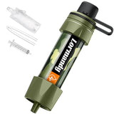 Personal Straw Water Purifier - Mini Water Filtration System, Straw Water Purification System, Portable Water Filter - Outdoor Emergency and Survival Gear for Hiking, Camping Accessories and Travel