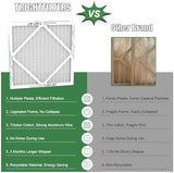 14x14x1 Air Filter 4 Pack, MERV 8 Pleated Dust Defense Air Filters Replacement Air Conditioner HVAC AC Furnace Filter, Durable and Lightweight