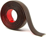 Art3d Vinyl Floor Transition Strip - Laminate Floor Divider for Joining Gaps and Carpets, Brown (10 FT, 1.57in)