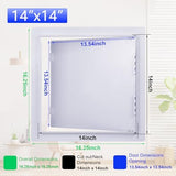 Suteck Plumbing Access Panel for Drywall Ceiling 14x14 Inch Reinforced Plastic Wall Access Doors Removable Hinged White