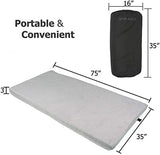 SleepReady Portable Floor Mattress & Guest Bed | 3" CertiPUR-US Memory Foam | Roll out in seconds | Twin, Single, Kid | Guest, Car, Camping, Dorm, Travel Essentials | Waterproof | 1 yr warr