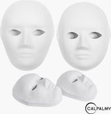 30 Pack Paper Mache Masks - 2 Sizes for Artistic Projects, Theater, Halloween, Masquerade Parties, Classroom Art