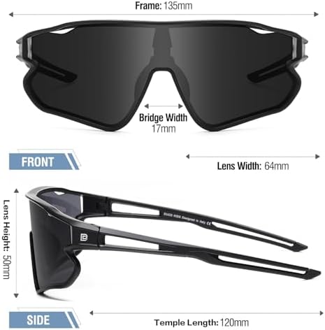 DUCO Kids Sunglasses Youth Baseball Sun Glasses Lightweight TR90 Frame UV400 Sports Cycling Shades for Boys Girls DK268