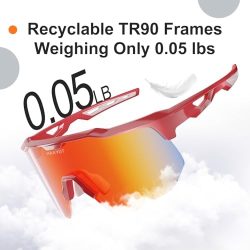 HAAYOT Polarized Sports Sunglasses for Men Women Youth Baseball Cycling Running Softball Biking Glasses 5 Lenses