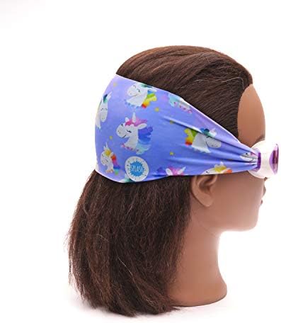 Splash Place SWIM GOGGLES with Fabric Strap - Adult & Kids Swim Goggles - PINKS & PURPLES