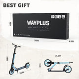 Kick Scooter for Ages 6+,Kid, Teens & Adults. Max Load 240 LBS. Foldable, Lightweight, 8IN Big Wheels for Kids, Teen and Adults, 4 Adjustable Levels. Bearing ABEC9