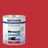 Rust-Oleum, Bright Red 207004 Marine Coatings Topside Paint, Quart, 32 Fl Oz (Pack of 1), 11