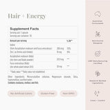 JSHealth Vitamins Hair and Energy Formula Hair Growth Vitamins | Hair Vitamins for Women and Men | Zinc and Iodine Hair Supplements for Hair Growth | Hair Loss Supplements | (30 Capsules)