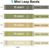 LEEKEY Resistance Bands Set for Pull-Up Assistance & Full-Body Training, Multi-Level Exercise Bands with Bag for Home Workouts, Physical Therapy, Strength Training (Men/Women)