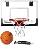 SKLZ Pro Mini Indoor Basketball Hoop - Over The Door – Portable - Great for Home, Dorms, Offices, and Gifts