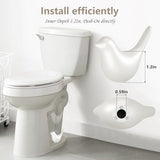 2Packs Ceramic White Birds Toilet Bolt Covers & 4Packs Universal Toilet Bolt Caps, Cute Bathroom Decorative Toilet Floor Screw Cover Caps Easy Installation