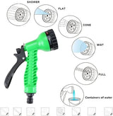 Finderomend Portable Shower for Camping with 7 Spray Modes, Hand Press Camping Shower with Removable Hose and Shower Head,Pressure Rinse Kits for Hiking Traveling Garden Beach Pet Shower
