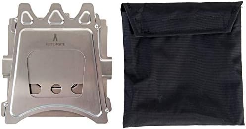 Portable Camping Stove Wood, Wood Stove Camping, Outdoor Compact Campfire, Survival Cooking Gear, Backpacking Stoves, Emergency Backpack Stoves, Hiking Burner, Foldable with Nylon Case