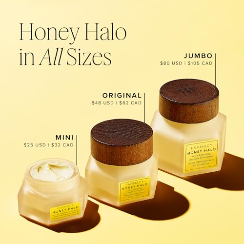 Farmacy Ceramide Face Moisturizer - Honey Halo Hydrating Facial Moisturizer for Dry Skin - Plumps, Soothes + Restores Skin with Potent Ceramides + Buckwheat Honey for a Dewy, Healthy Glow (100ml)