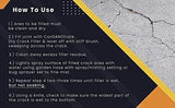 ConSandtrate Concrete Crack Filler - White - 2 LB (Single Bottle) for Filling in Concrete Cracks on driveways, walkways and patios
