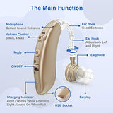 Rechargeable Hearing Aids For Seniors With Noise Cancelling and Volume Control Digital Hearing Amplifiers For Adults With Hearing Hearing Loss BTE Hearing Aids sound amplifiers for seniors