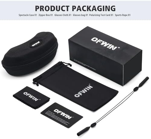 Polarized Sports Sunglasses for Men Women Unbreakable Frame Cycling Fishing Wrap Around Sunglasses UV400 Protection