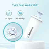 AQUA CREST Alkaline Water Filter, Intended for Brita® Pitchers and Dispensers, Everyday, UltraMax, Metro+, XL and More, NSF Certified, 2 Months, 6 Count, Mineralized Alkaline Water, Increases Water PH