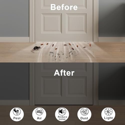 High Density Foam Weather Stripping Door Seal Strip Insulation Tape Roll for Insulating Door Frame, Window, Air Conditioner Soundproof Self Adhesive Sealing Weatherstrip(1 in x 1/4 in x 33 Ft)