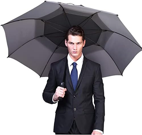 G4Free 47/54/62/68 Inch Automatic Open Golf Umbrella Oversize Extra Large Double Canopy Vented Windproof Waterproof Stick Umbrellas