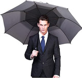 G4Free 47/54/62/68 Inch Automatic Open Golf Umbrella Oversize Extra Large Double Canopy Vented Windproof Waterproof Stick Umbrellas