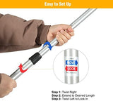 REDCAMP Aluminum Adjustable Camping Tarp Poles, Set of 2, 90" Telescoping Lightweight Tent Poles for Shelter, Hammock Rain Fly, Awning