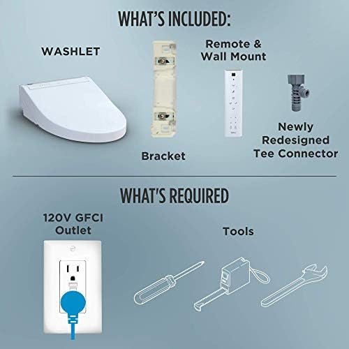 TOTO SW3084#01 WASHLET C5 Electronic Bidet Toilet Seat with PREMIST and EWATER+ Wand Cleaning, Elongated, Cotton White
