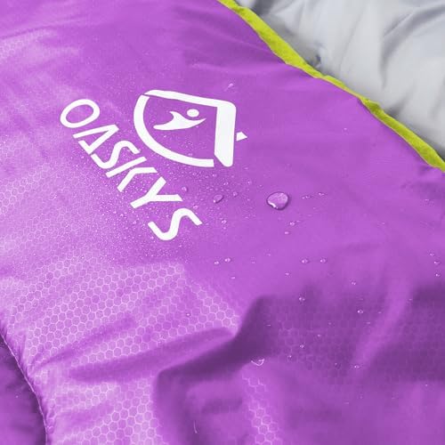 oaskys Camping Sleeping Bag - 3 Season Warm & Cool Weather - Summer Spring Fall Lightweight Waterproof for Adults Kids - Camping Gear Equipment, Traveling, and Outdoors