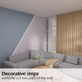 Wall Corner Protector & Edge Guard, Peel and Stick Wall Trim Moulding Inside & Outside Corner Molding Trim Caulk Strip, Self Adhesive Trim for Wall Edge,Ceiling, Countertop, 1.6” W x20’ L，White