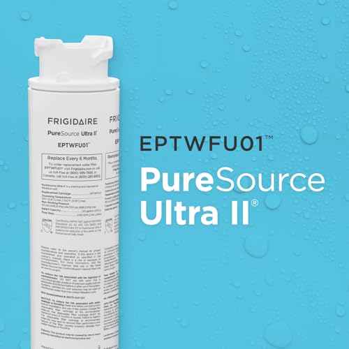 FRIGIDAIRE EPTWFU01 PureSource Ultra II Refrigerator Water Filter, 1 Count, White