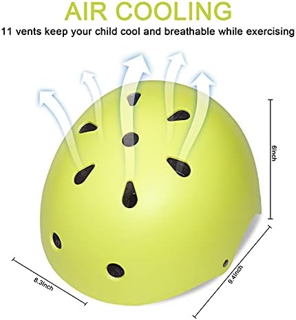 Kids Bike Helmet Ventilation & Adjustable Toddler Helmet for Ages 2-14 Kids Boys Girls Multi-Sport Helmet for Skateboard Roller Skateing Bicycle Scooter blance Bike